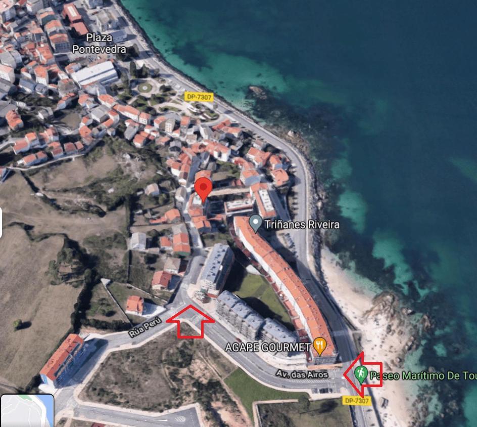 Apartamento Con Vistas Al Mar Y Playa Enfrente Ribeira Ngoại thất bức ảnh